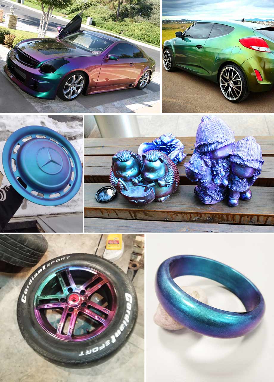 Car DIY chameleon pigment powder supplier