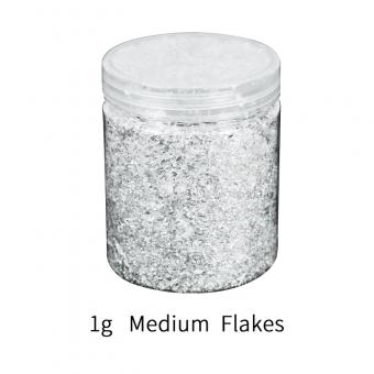 Edible FDA Silver Foil Medium Flakes