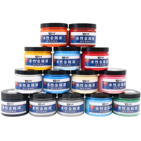 Colorful waterborne metal lacquer products